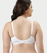 Load image into Gallery viewer, Enamor Innovations Fabcool Full Support Everyday Full Figure Bra - Jiggle Control and Antimicrobial, Non-Padded, Wirefree, Full Coverage Women's Bra - AB75 (Available in  Plus Sizes) (White)
