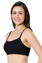 Load image into Gallery viewer, Amante Solid Non Padded Non-Wired Cami Bra - Black 89901
