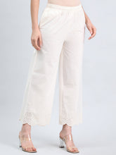 Load image into Gallery viewer, Go Colors Cream Cotton Hakoba Palazzo
