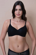 Load image into Gallery viewer, Amante Breathe Bliss Padded Non-Wired T-Shirt Bra - Black 04901
