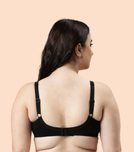 Load image into Gallery viewer, Enamor Plunge Neck, Power Jacquard Lift, Women's Everyday Cotton-Rich Lined Full Support Minimizer Bra - All Day Comfort, Non-Padded, Wirefree, High-Coverage - F135
