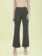Load image into Gallery viewer, Go Colors Olive Roma Ponte Flared Pant
