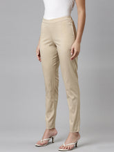 Load image into Gallery viewer, Go Colors Wheat Cotton Stretch Pants
