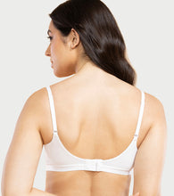 Load image into Gallery viewer, Enamor Innovations CloudSoft, Invisi Neckline Women's Cotton Everyday T-Shirt Bra - Padded, Wirefree, Medium Coverage - A032 (White)
