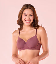 Load image into Gallery viewer, Enamor Innovations Ecolite, Smoother Perfect Lift Women's T-Shirt Bra - Crush Proof Cups, Padded, Wired, High Coverage - F057 (Toasted Mauve)
