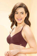 Load image into Gallery viewer, Amante Effortless Bliss Padded Non-Wired Bra - Rum Raisen 103001
