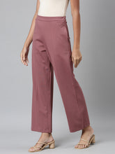 Load image into Gallery viewer, Go Colors Light Brown Roma Ponte Wide Pants
