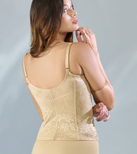 Load image into Gallery viewer, Enamor × Papa Don’t Preach - Midnight Mirage Luxury Corset for Women - Padded, Wired, Longline Fit - DC02 (Stellar Skin)
