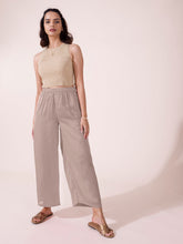 Load image into Gallery viewer, Go Colors Copper Polyester Shiny Palazzo
