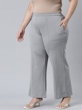 Load image into Gallery viewer, Go Colors Dusty Green Roma Ponte Wide Pants
