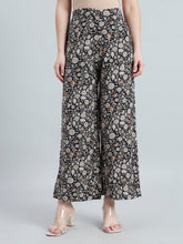 Load image into Gallery viewer, Go Colors Black Viscoses Printed Palazzo
