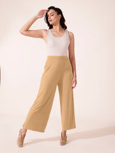 Load image into Gallery viewer, Go Colors Wheat Viscose Knit Palazzo
