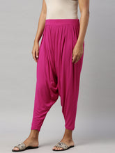 Load image into Gallery viewer, Go Colors Dark Rose Viscose Stretch Patiala

