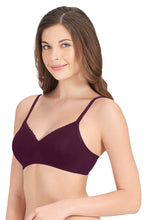 Load image into Gallery viewer, Amante Cotton Casual Padded Non-wired T-shirt Bra - Potent Purple 10202
