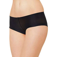 Load image into Gallery viewer, Wacoal Feel Free Mid Waist Full Coverage Solid Boyleg Panty - Black WU8738
