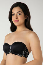 Load image into Gallery viewer, Amante Femme Lace Padded Wired Multiway Bra - Black 06301
