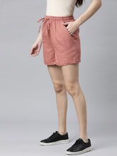 Load image into Gallery viewer, Go Colors Rust Linen Shorts
