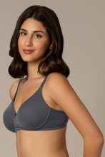 Load image into Gallery viewer, Amante All Day Smooth Comfort Padded &amp; Non-wired Bra - Gray Stone 78201
