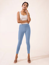 Load image into Gallery viewer, Go Colors Light Jean Cotton Stretch Ankle Length Leggings
