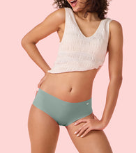 Load image into Gallery viewer, Enamor PH40 Innovations Invisi, All Day Comfort, Mid Waist Hipster Panty for Women - No Visible Panty Lines, Sweat wicking, Free Cut, Full Coverage -  Pack of 1 (Jadeite)
