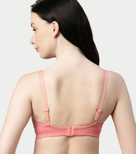 Load image into Gallery viewer, Enamor Innovations Intellifresh Antimicrobial Minimizer Everyday Cotton Bra for Women - Padded, Wirefree, Full Coverage - A058 (Peach Blossom)
