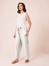 Load image into Gallery viewer, Go Colors Cream Cotton Wide Leg Pants
