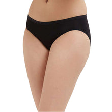 Load image into Gallery viewer, Wacoal Hygieni Mid Waist Full Coverage Night Wear High Absorbency Period Panty - Black WU52020IN
