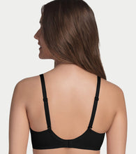 Load image into Gallery viewer, Enamor Comfort Shaper with Plush Side Shaper Panel Women's Cotton Everyday T-Shirt Bra - Detachable Straps, Non Padded, Wirefree, High Coverage - A055 (Black)
