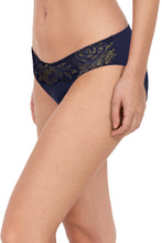 Load image into Gallery viewer, Amante Lace Legacy Low Rise Bikini Panty - Midnight 73801
