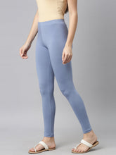 Load image into Gallery viewer, Go Colors Light Jean Cotton Stretch Ankle Length Leggings

