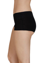 Load image into Gallery viewer, Amante Solid Mid Rise Boyleg Panty - Black 89801
