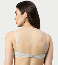 Load image into Gallery viewer, Enamor Supima Cotton Women's Plunge Lift Everyday T-Shirt Bra - Extra Comfort, Padded, Wirefree, Medium Coverage - A039 (Greymelange)
