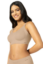 Load image into Gallery viewer, Amante Invisi Breathe Non-Padded Non-Wired Cotton Bra - Hazelnut 106701
