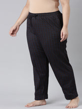 Load image into Gallery viewer, Go Colors Black Cotton Knit Printed Lounge Pants
