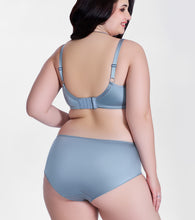 Load image into Gallery viewer, Enamor P148 Luxe Satin Hipster Panty for Women - Mid Waist, Outer Elastic, Medium Coverage (Chrome Grey)
