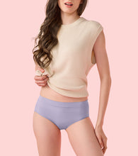 Load image into Gallery viewer, Enamor IP37 Innovations Flexi Free, Comfy Essentials, No Visible Panty Lines, All Day Comfort, Mid Waist Brief Panty for Women - Regular Coverage (Pastel Lilac)
