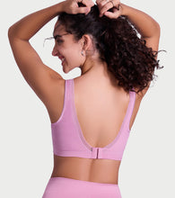 Load image into Gallery viewer, Enamor Innovations Flexifree ,Plunge, Ultra Comfort Women's  Bralette - No-pinch,no-dig,360 Degree Flex, Seamless lift,Fixed cup, Padded, Wirefree, High Coverage  - F137 (Orchid Smoke)

