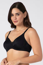 Load image into Gallery viewer, Amante Chic Contour Non-Padded Wired Minimizer Bra - Black 09901
