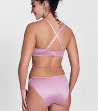 Load image into Gallery viewer, Enamor P184 Smooth Stretch Satin Bikini Panty for Women - Low Waist, Outer Elastic, Medium Coverage (Cosmetic Pink)
