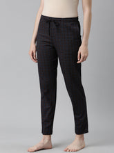 Load image into Gallery viewer, Go Colors Black Cotton Knit Printed Lounge Pants
