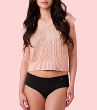 Load image into Gallery viewer, Enamor PH40 Innovations Invisi, All Day Comfort, Mid Waist Hipster Panty for Women - No Visible Panty Lines, Sweat wicking, Free Cut, Full Coverage -  Pack of 1 (Jet Black)
