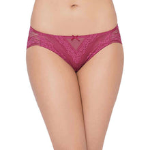 Load image into Gallery viewer, Wacoal Lucy Low Waist Medium Coverage Bridal Wear Lace Bikini Panty - Wine LCP258
