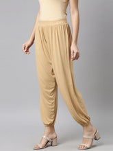 Load image into Gallery viewer, Go Colors Wheat Viscose Stretch Harems
