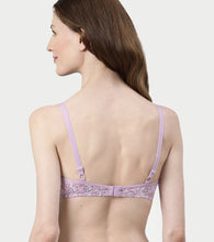Load image into Gallery viewer, Enamor Supima Cotton Women's Plunge Lift Everyday T-Shirt Bra - Extra Comfort, Padded, Wirefree, Medium Coverage - A039 (Lilac Aster)
