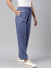 Load image into Gallery viewer, Go Colors Jeans Blue Woven Viscose Casual Pants
