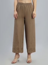 Load image into Gallery viewer, Go Colors Light Brown 100% Cotton Hakoba Wide Pant
