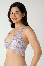 Load image into Gallery viewer, Amante Femme Lace Padded Non-Wired Demi Bra - Thistle 06001
