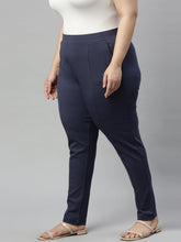 Load image into Gallery viewer, Go Colors Dark Jean Roma Ponte Pants
