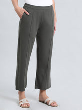 Load image into Gallery viewer, Go Colors Olive Green Roma Ponte Wide Pants
