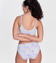 Load image into Gallery viewer, Enamor P177 Ultimate Softness Modal Hipster Panty for Women - Mid Waist, Outer Elastic, Medium Coverage (Lilac Garden Print)
